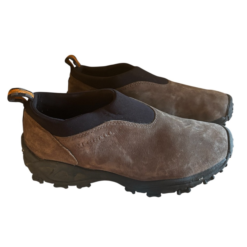 Merrell Shoes Mens 9 Grey Winter Moc Gunsmoke Suede Slip On Hiking Loafer Casual